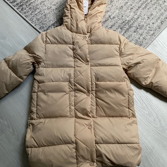 Zara Jackets & Coats Nwt Zara Longline Zigzag Down Puffer Coat 112